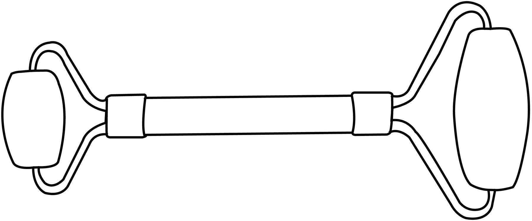 Jade-Roller aus Rosenquarz 1 Stück