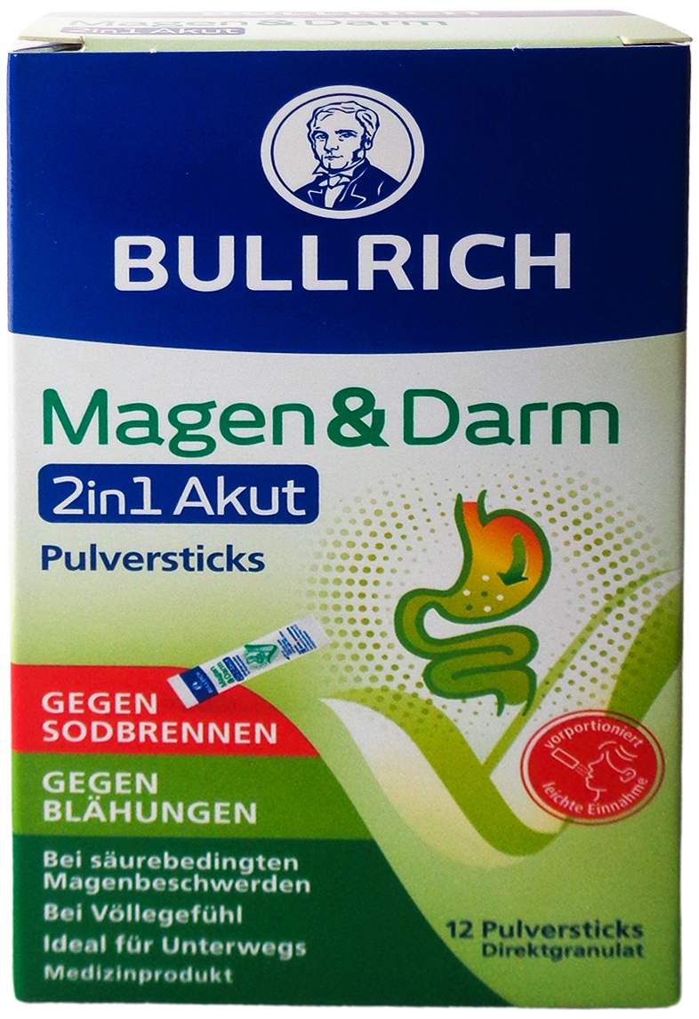 Bullrich Magen & Darm 2in1 Akut Pulversticks  12 Stück