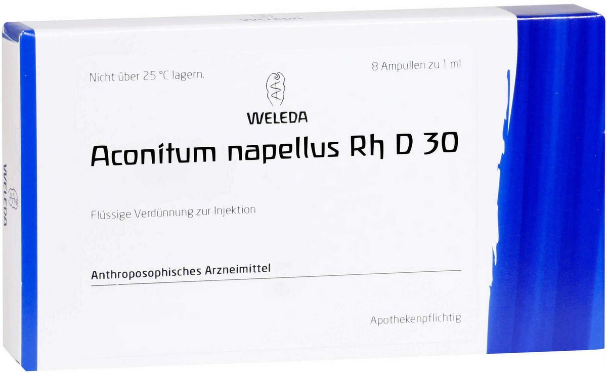 Weleda Aconitum Napellus Rh D30 Ampullen 8 X 1 ml