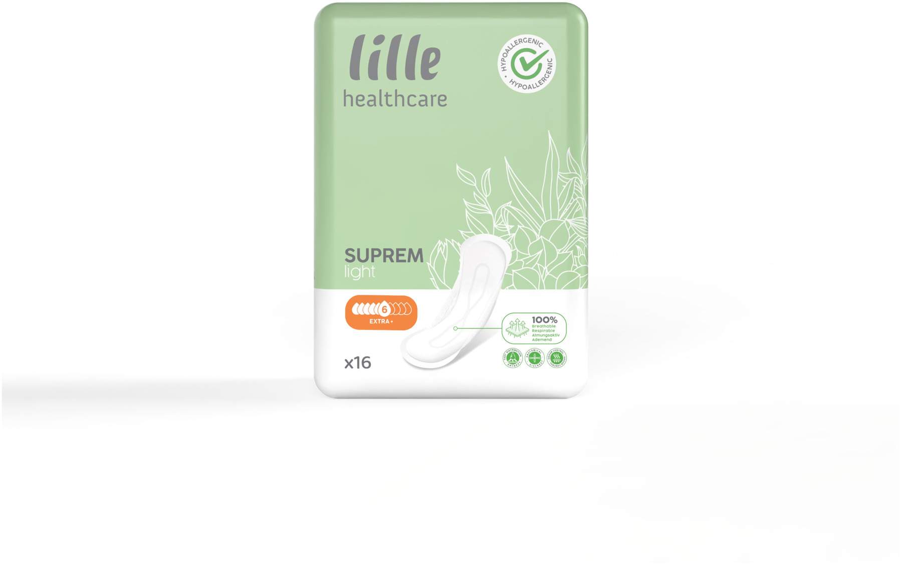 LILLE Suprem Light Inkontinenz Einlagen extra plus