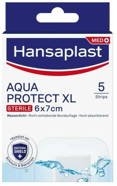 Hansaplast Aqua Protect Xl Pflaster 6 x 7 cm 5 Pflaster