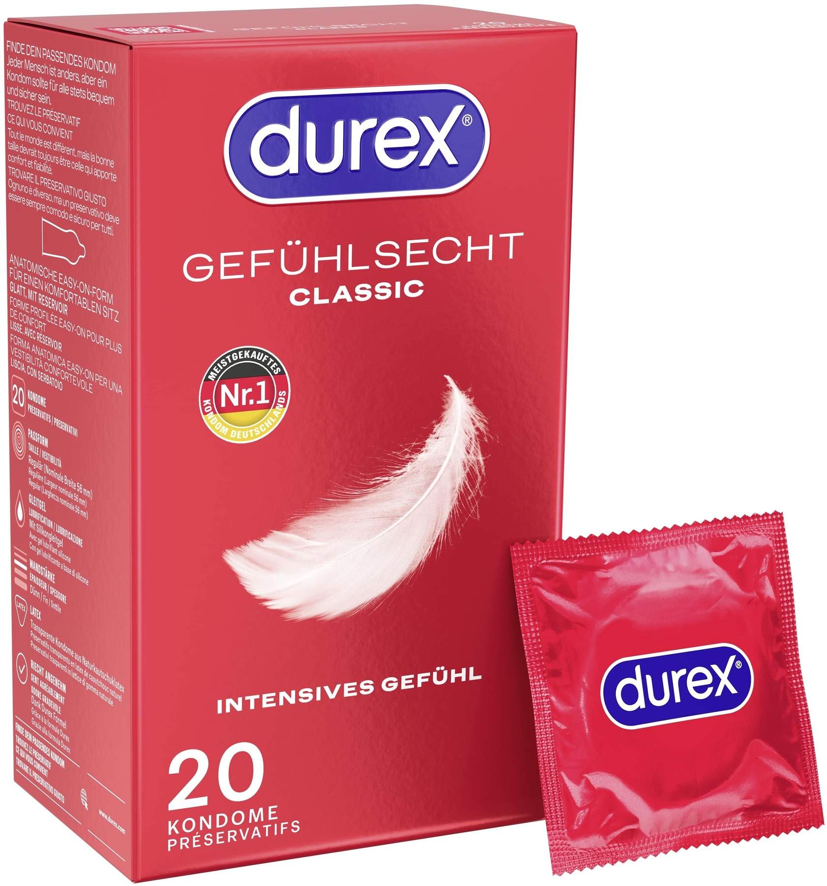 Durex Gefühlsecht classic 20 Kondome