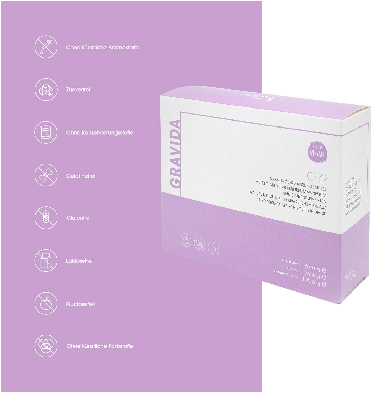 Medivital Gravida 60 Tabletten + 60 Kapseln