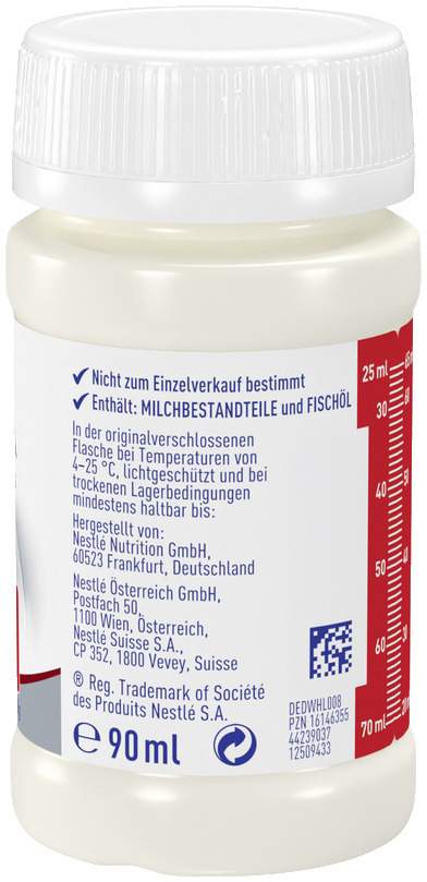 Nestle Beba Frühgeborenen Nahrung Stufe 1 Flüssig 32 X 90 ml