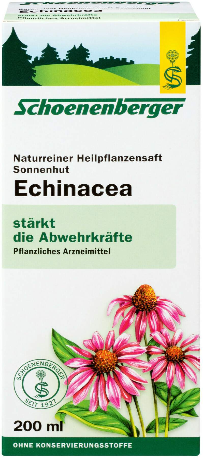 Echinacea Saft Sonnenhut Schoenenberger 200 ml Saft