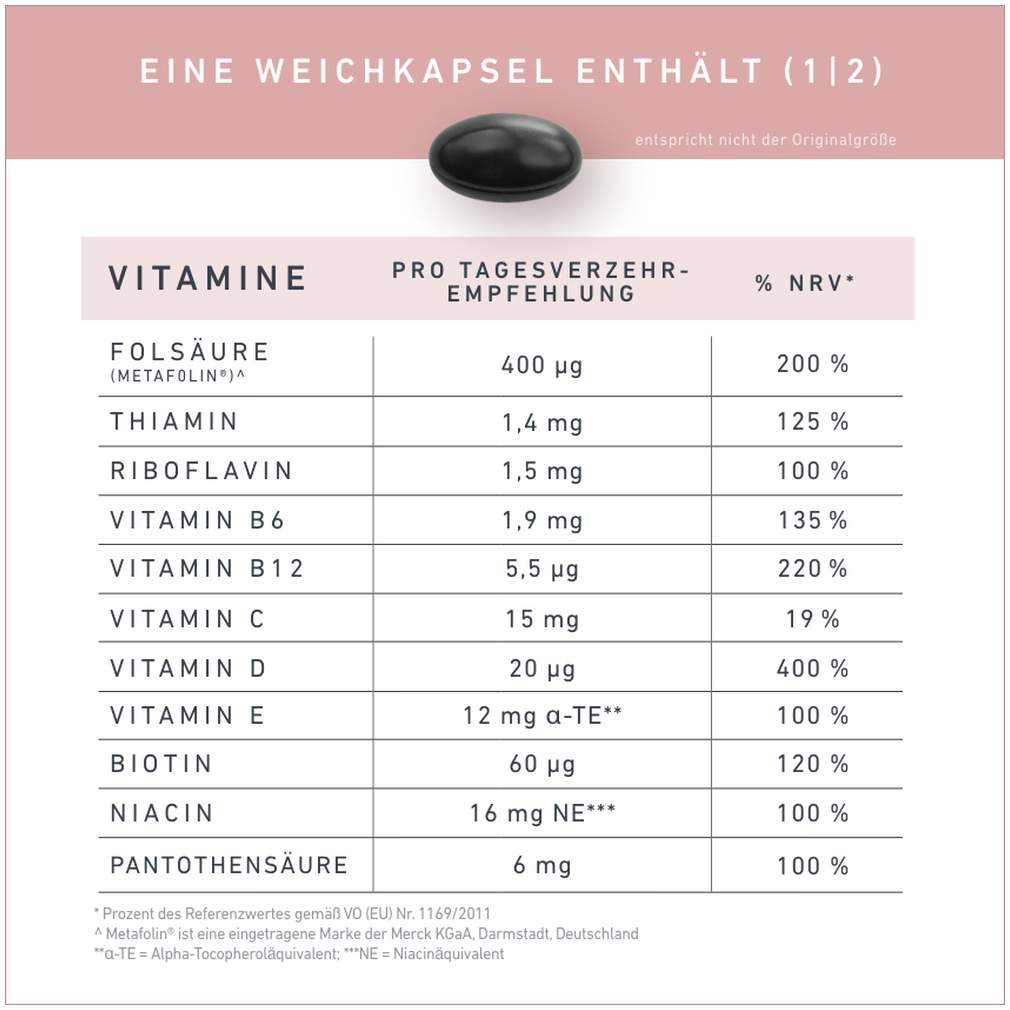 Velnatal Schwangerschaft + Stillzeit 90 Weichkapseln