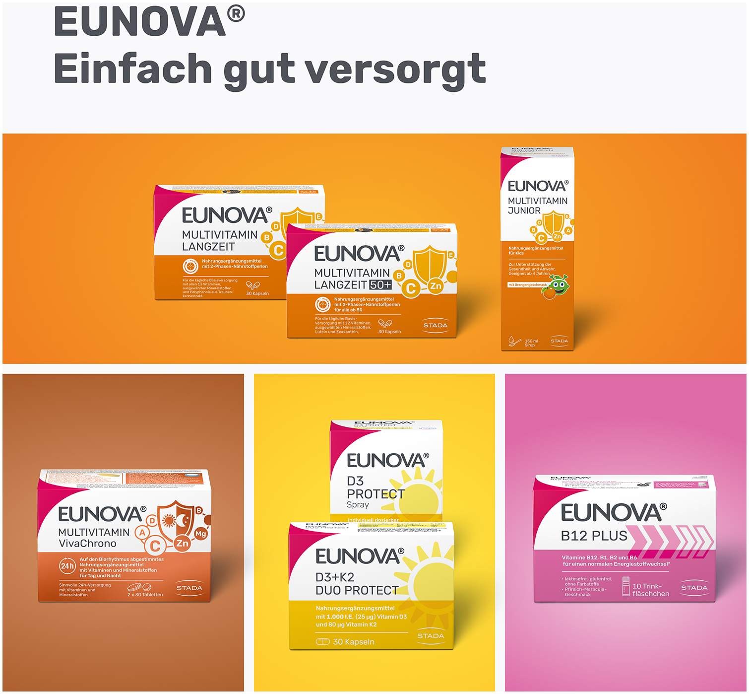 Eunova B12 Plus 10 x 8 ml Trinkfläschchen