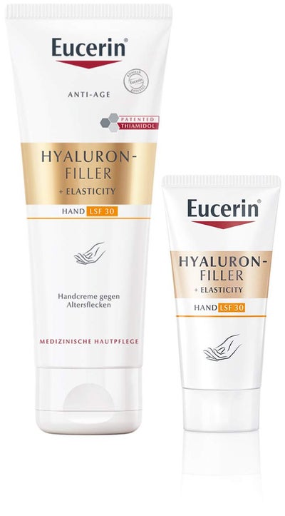 Eucerin Age Hyaluron Filler + Elasticity Handcreme LSF 30 75 ml + gratis Elasticity Handcreme 20 ml
