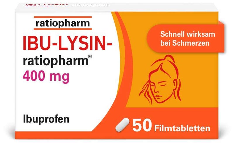 Ibu Lysin ratiopharm 400 mg 50 Filmtabletten