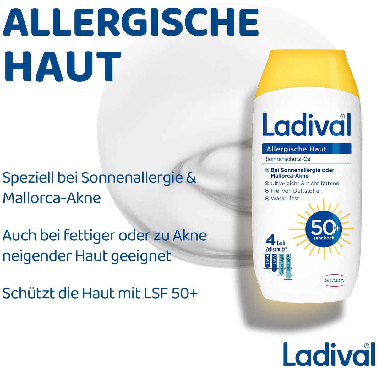 Ladival allergische Haut Sonnenschutz-Gel LSF 50+ 200 ml