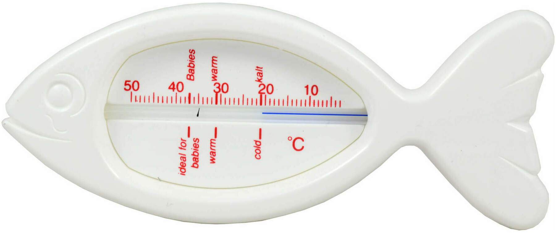 Badethermometer Fisch Weiß