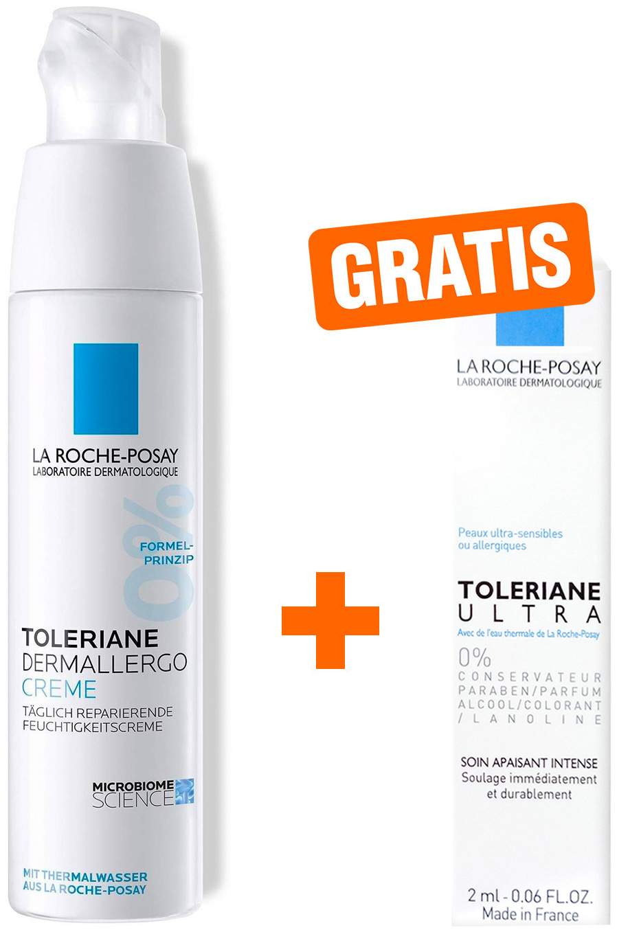 Roche Posay Toleriane Dermallergo 40 ml Creme + gratis Dermallergo Augencreme 2 ml