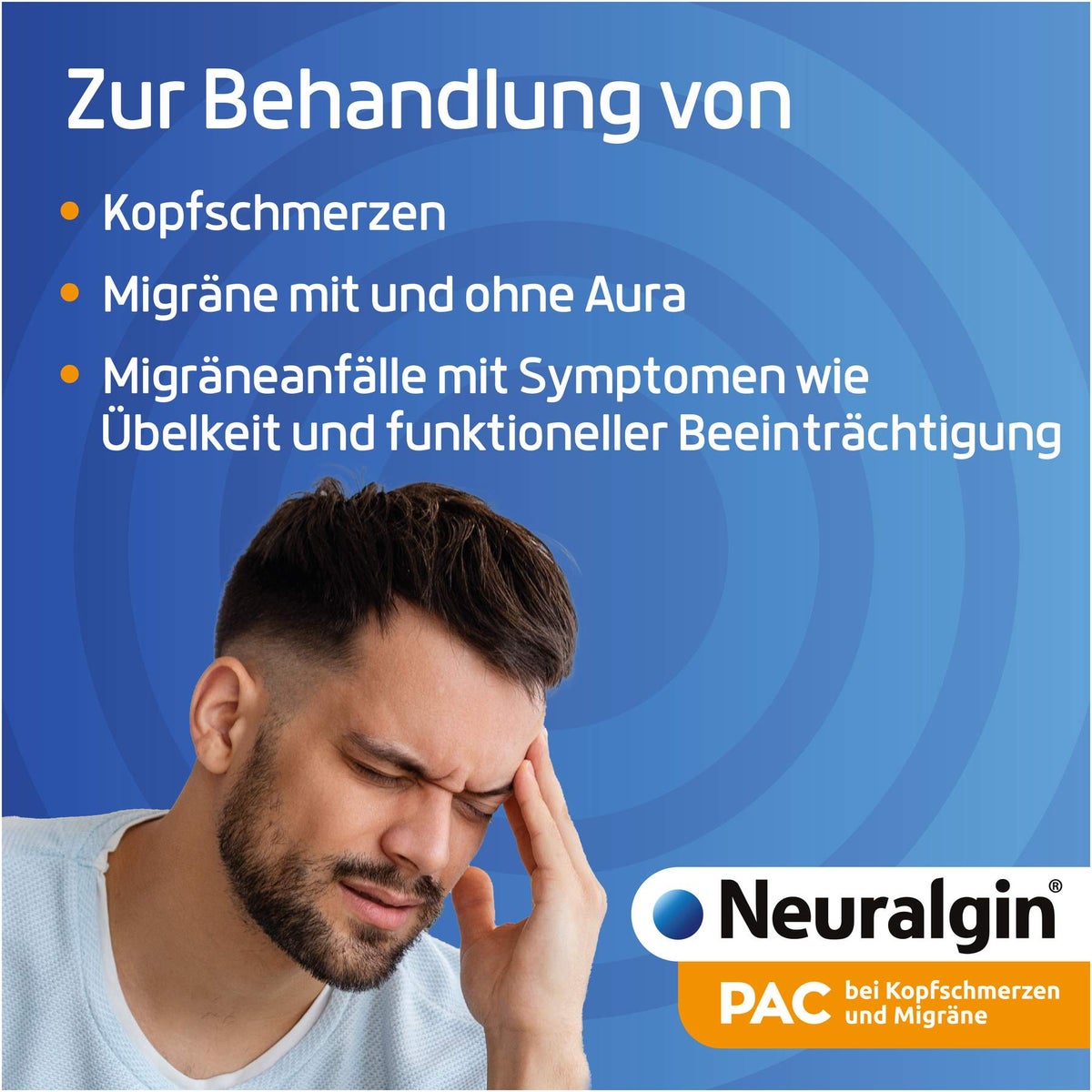 Neuralgin Pac bei Kopfschmerzen und Migräne Tablet
