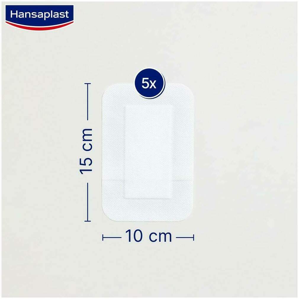 Hansaplast Sensitive 3XL Pflaster 10 x 15 cm 5 Stück