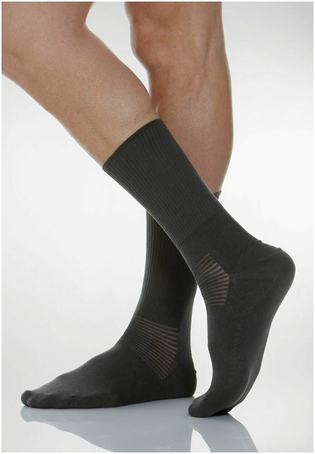 RelaxSan 550 Diabetic Socke mit X-Static-Ausrüstung 1 Paar Anthrazit Größe 37-39
