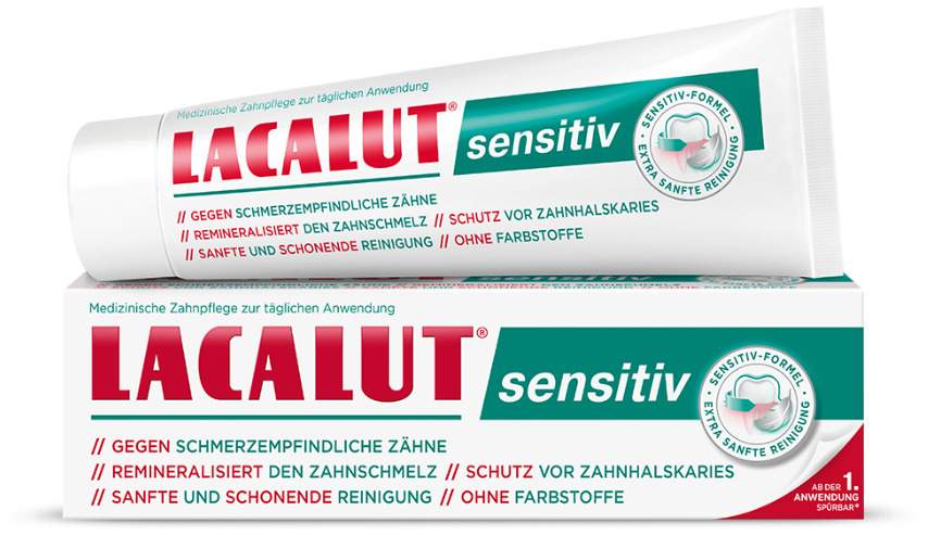 Lacalut sensitiv Zahncreme 75 ml