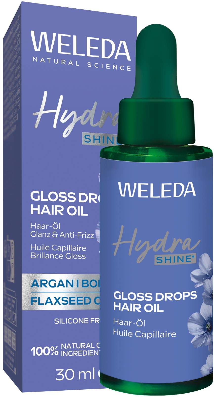 Weleda Hydrashine Gloss Drops Haar-Öl
