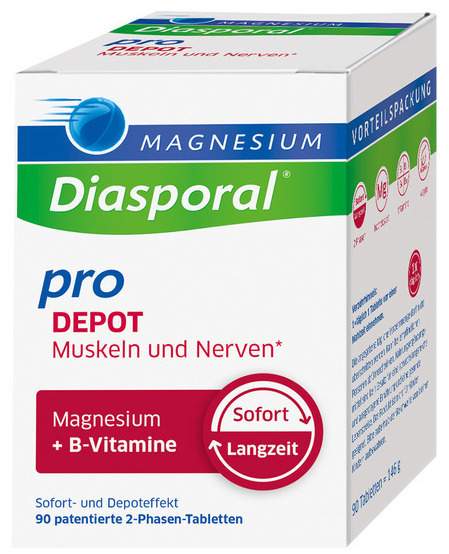 Magnesium Diasporal Pro DEPOT Muskeln und Nerven Tabletten 90 Stück