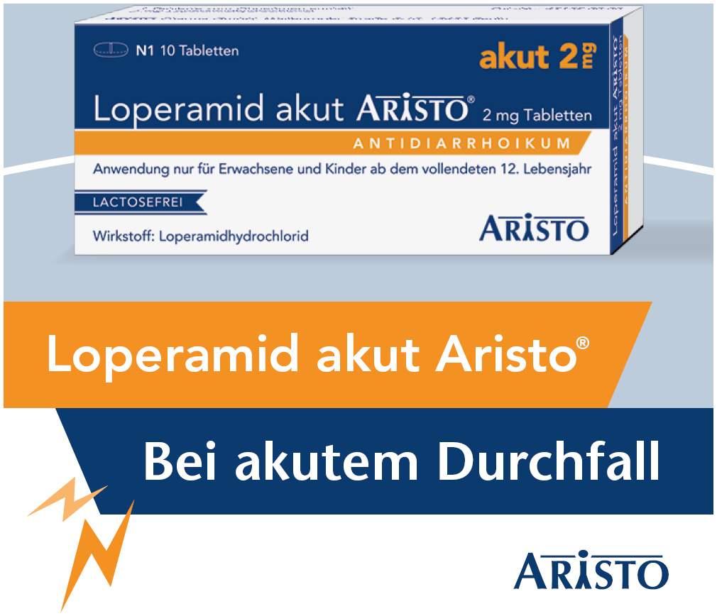 Loperamid Akut Aristo 2 mg 10 Tabletten