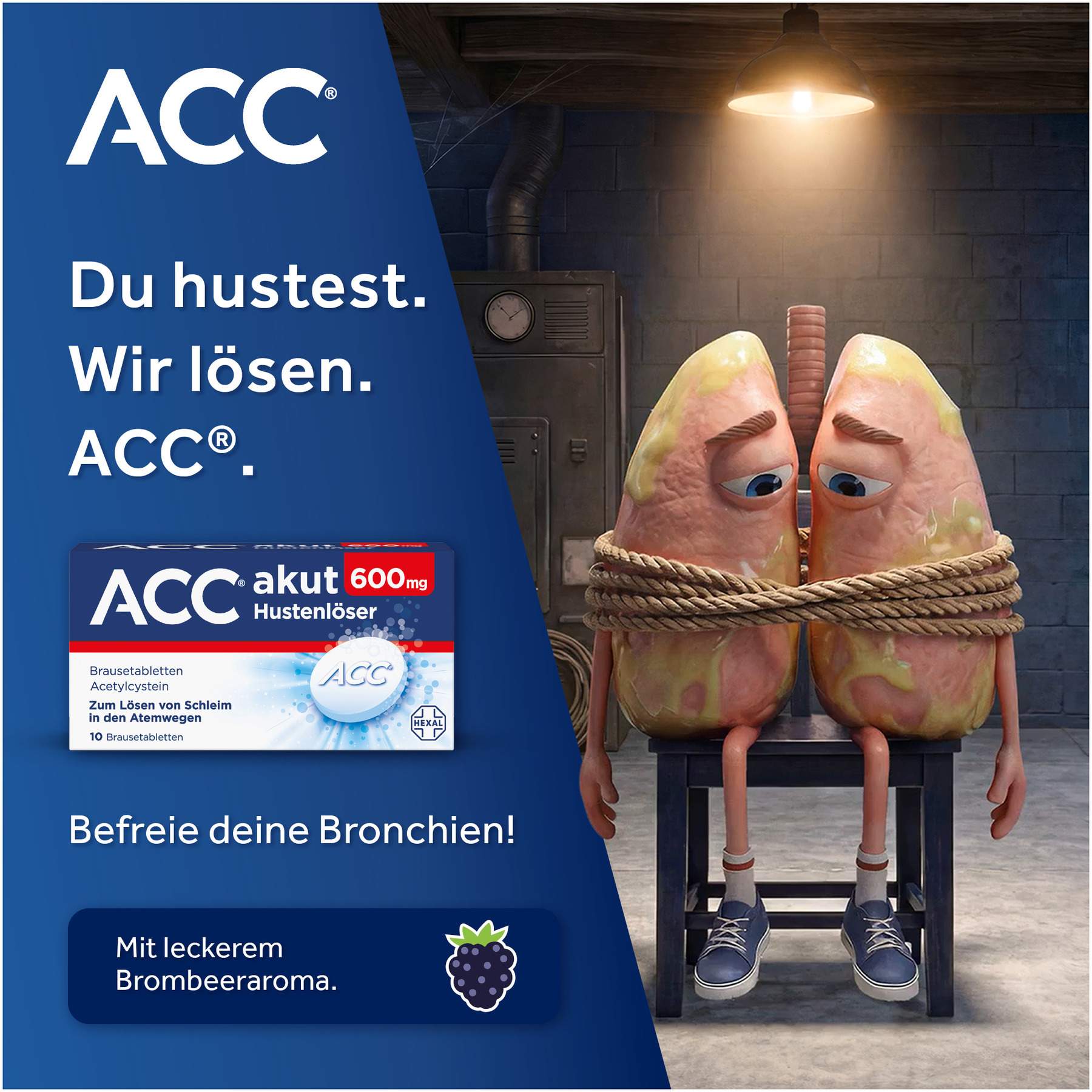 ACC akut 600 mg Hustenlöser 40 Brausetabletten