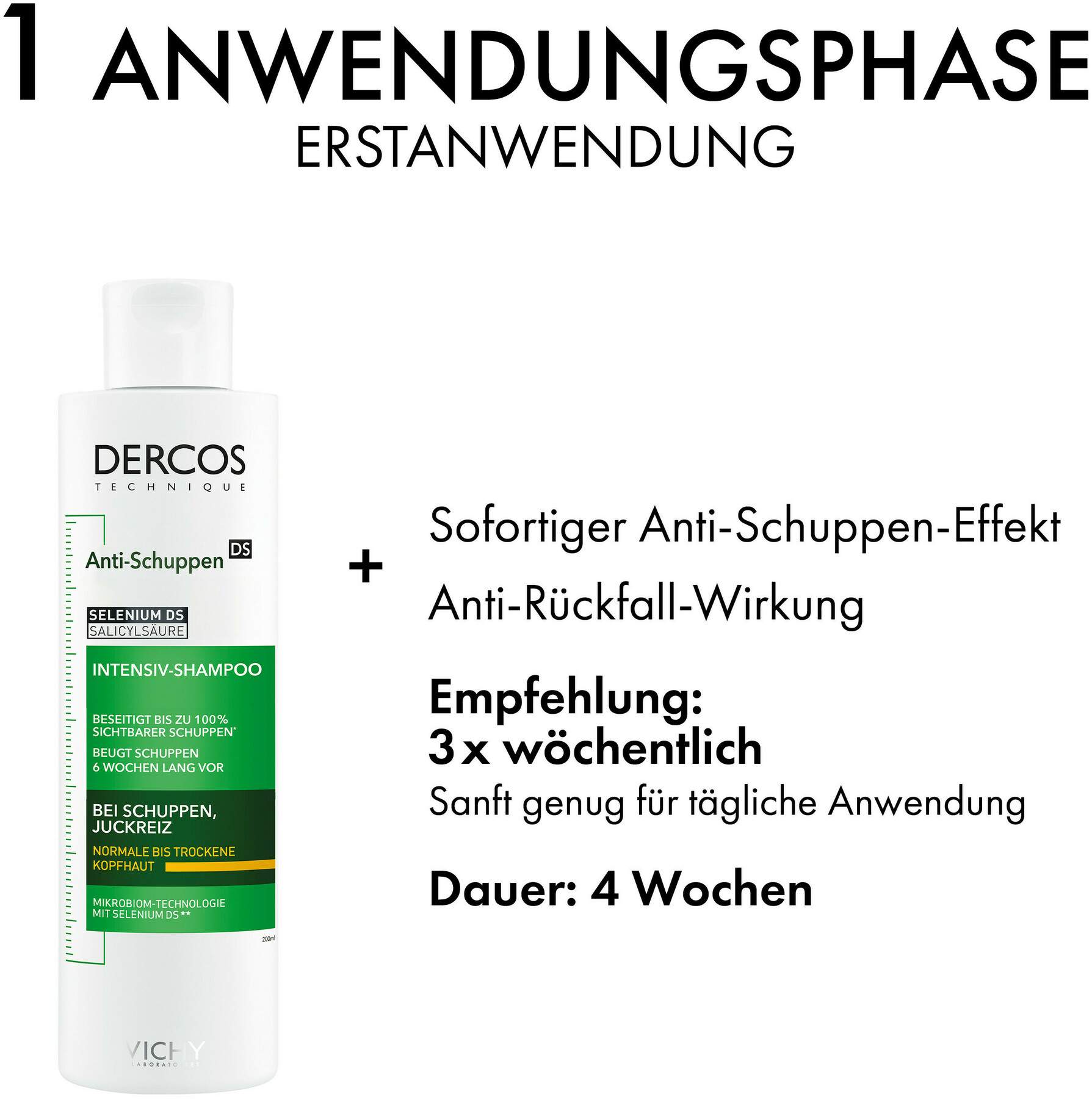 Vichy Dercos Anti-Schuppen Shampoo für trockene Kopfhaut 200 ml