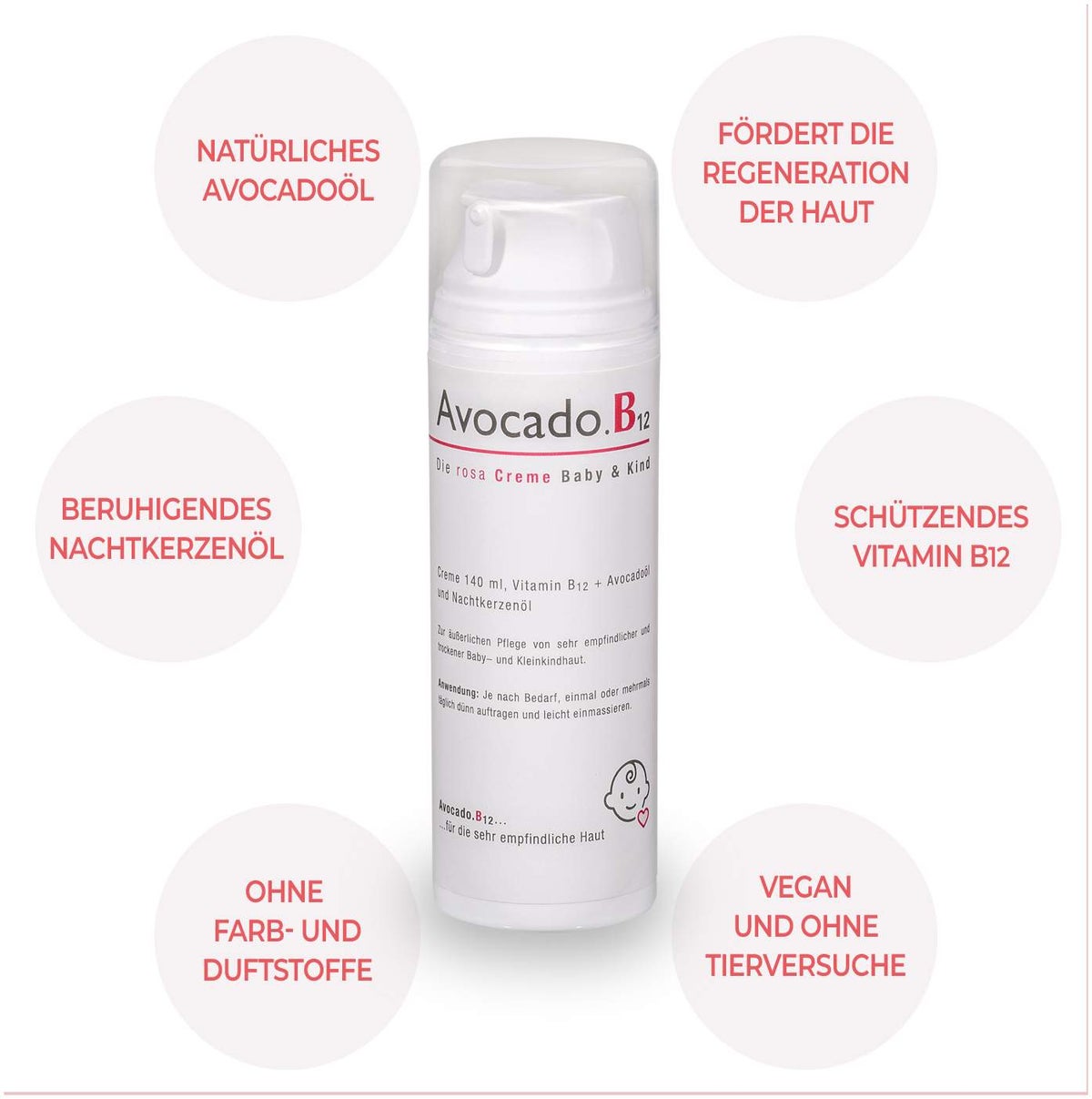 Avocado.B12 Baby- und Kindercreme 140 ml