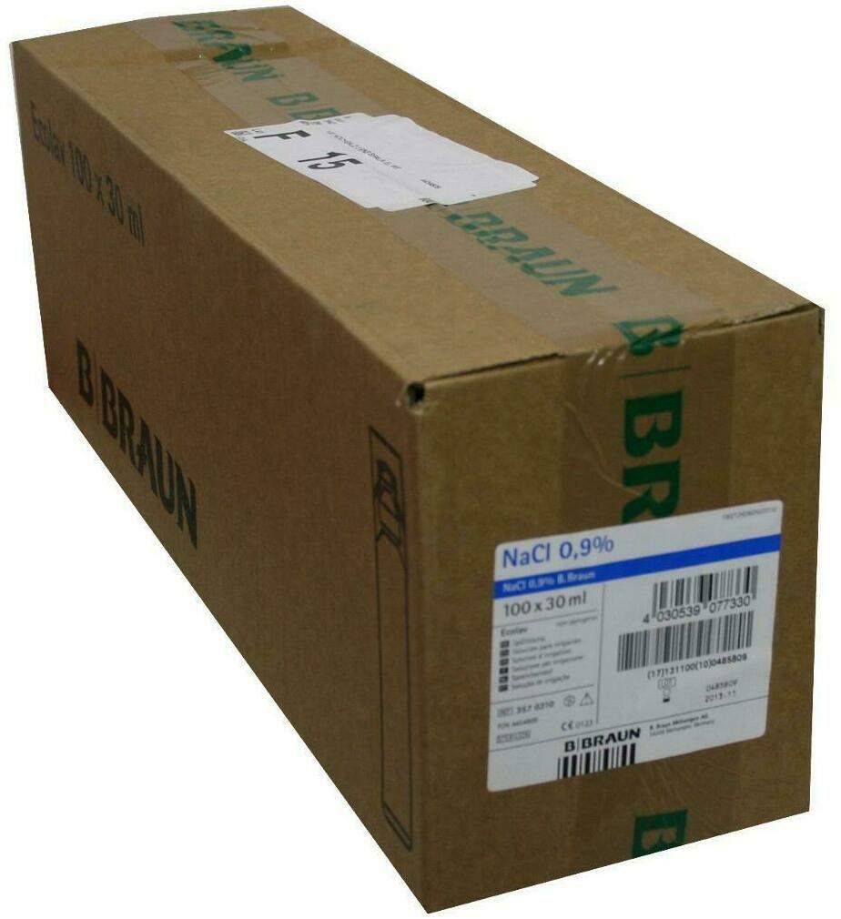 Kochsalzlösung 0,9% B.Braun Spüllösung Ecolav We 100x30 Ml...