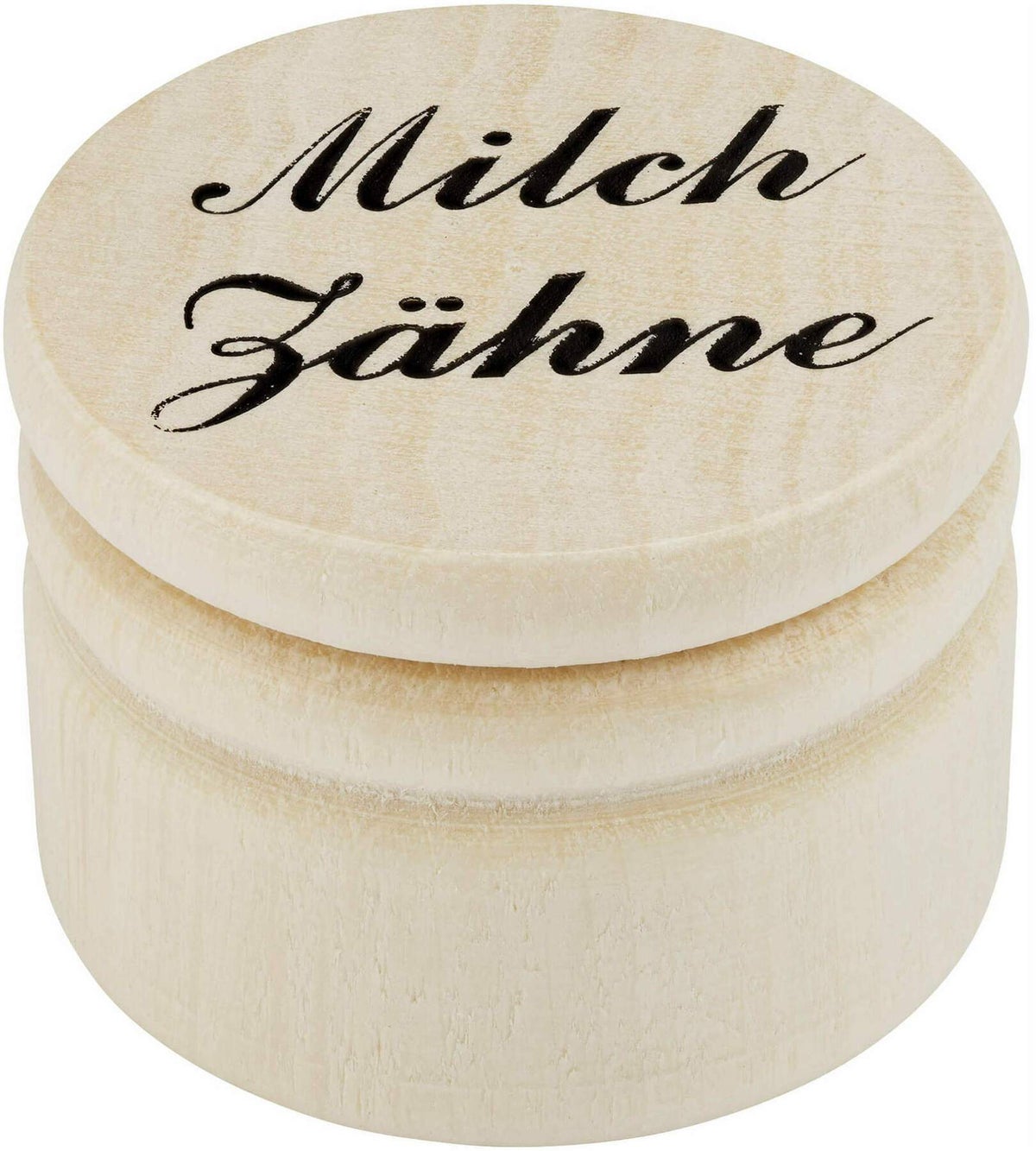 Milchzahndose Holz 3,5 cm