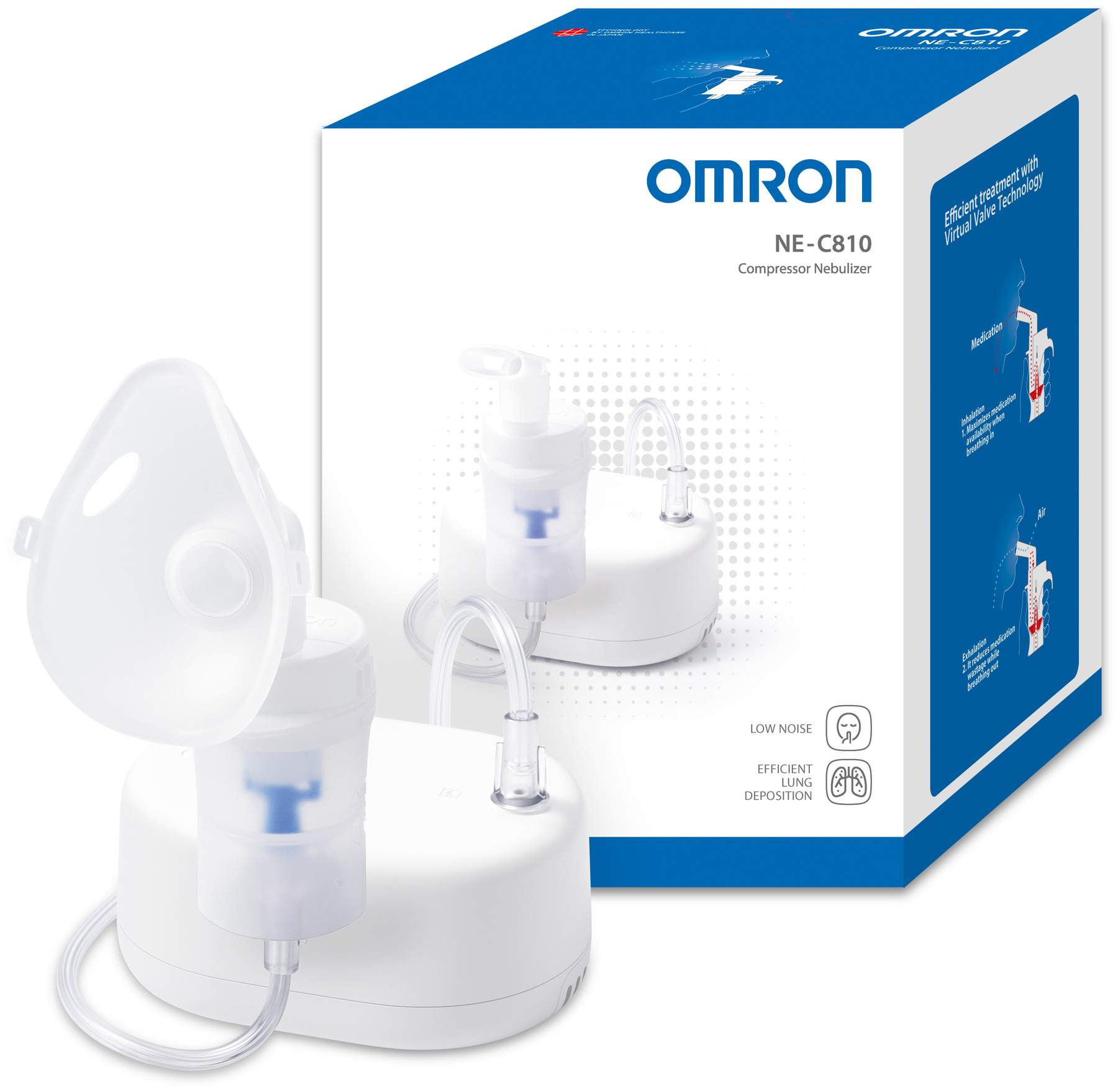 Omron Ne-C810 Kompressor-Inhalationsgerät 1 Stück