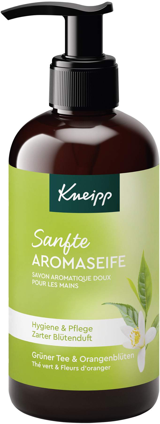 Kneipp sanfte Aromaseife grüner Tee & Orangenblüten 250 ml