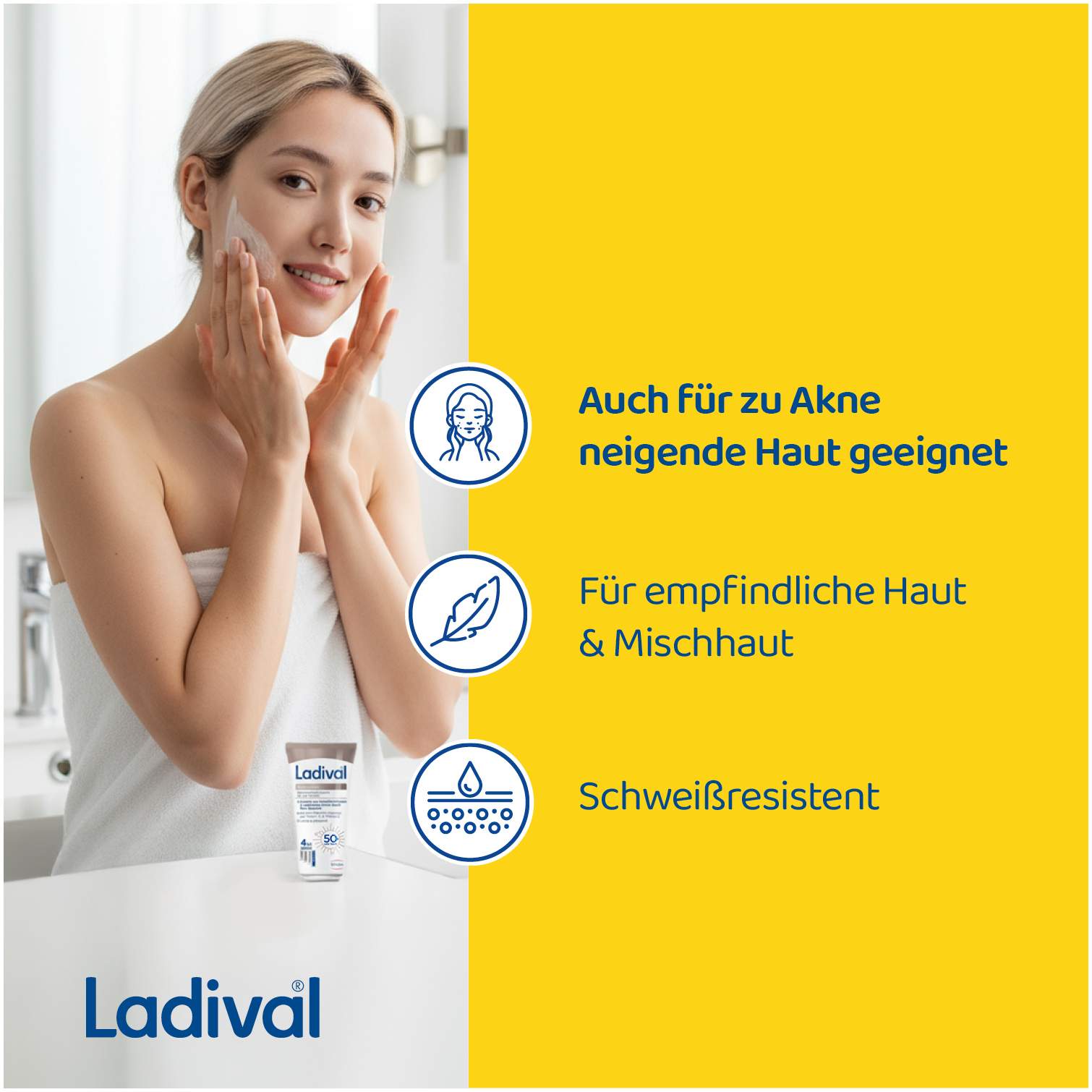 Ladival Antioxidativ Sonnenschutz Creme Gesicht LSF 50 + 50 ml