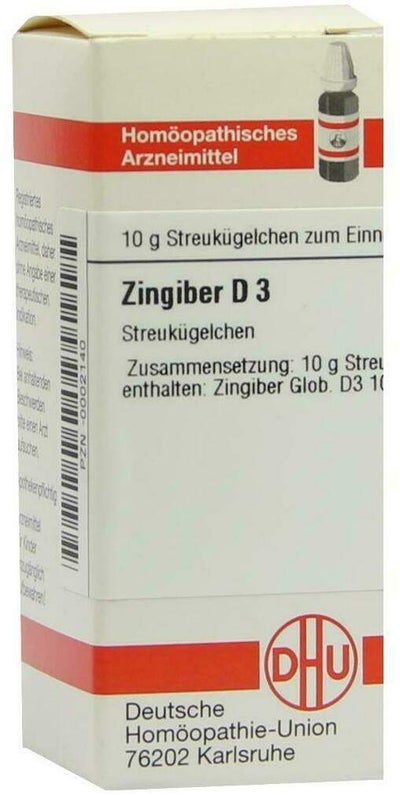Dhu Zingiber D3 10 G Globuli