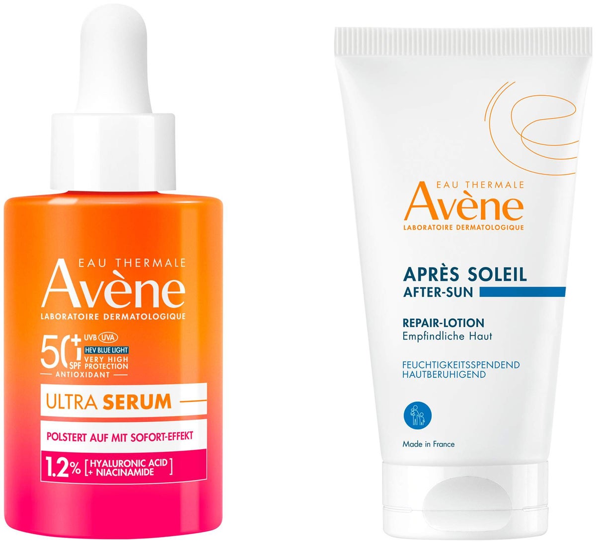 Avene Ultra Serum aufpolsternd SPF 50+ 30 ml + gratis Avene Repair-Lotion nach der Sonne 50 ml