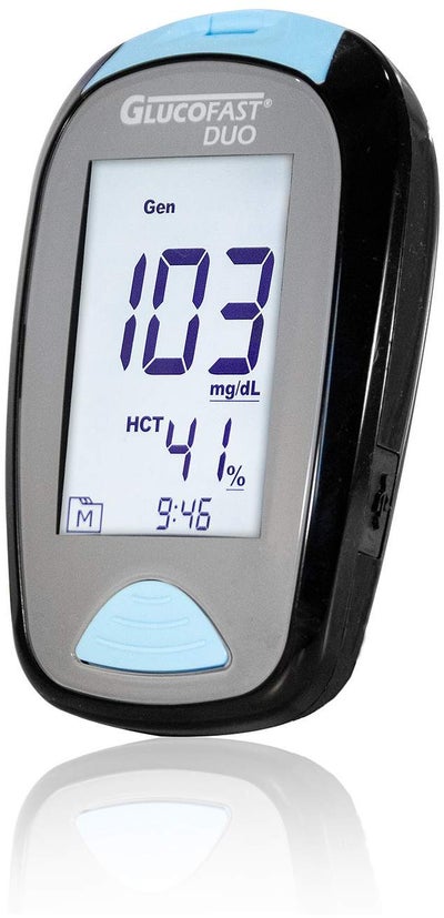 GLUCOFAST Duo Blutzucker-Messsystem mg je dl
