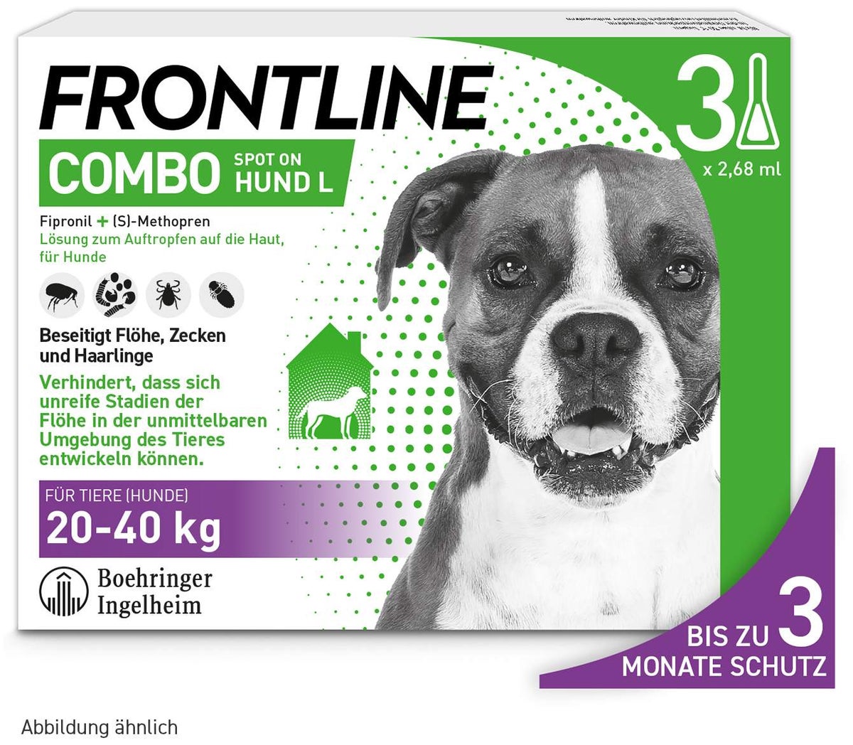 Frontline Combo Spot on Hund L 20-40 kg 3 Pipetten
