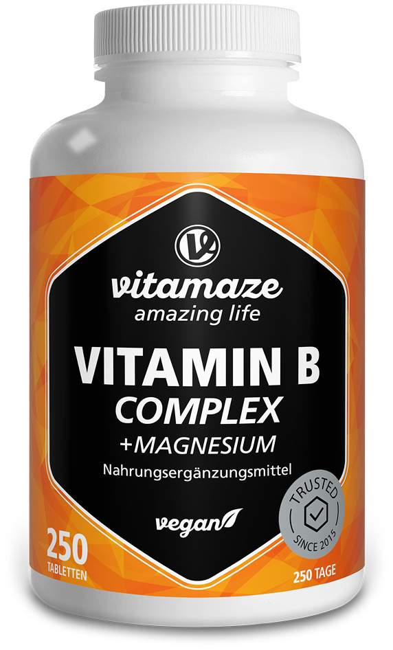 Vitamin B Komplex + Magnesium 250 Tabletten