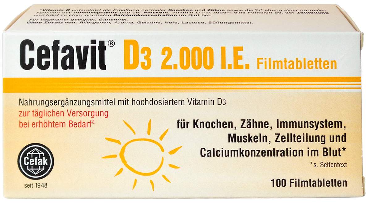 Cefavit D3 2.000 I.E. Filmtabletten 100  Stück