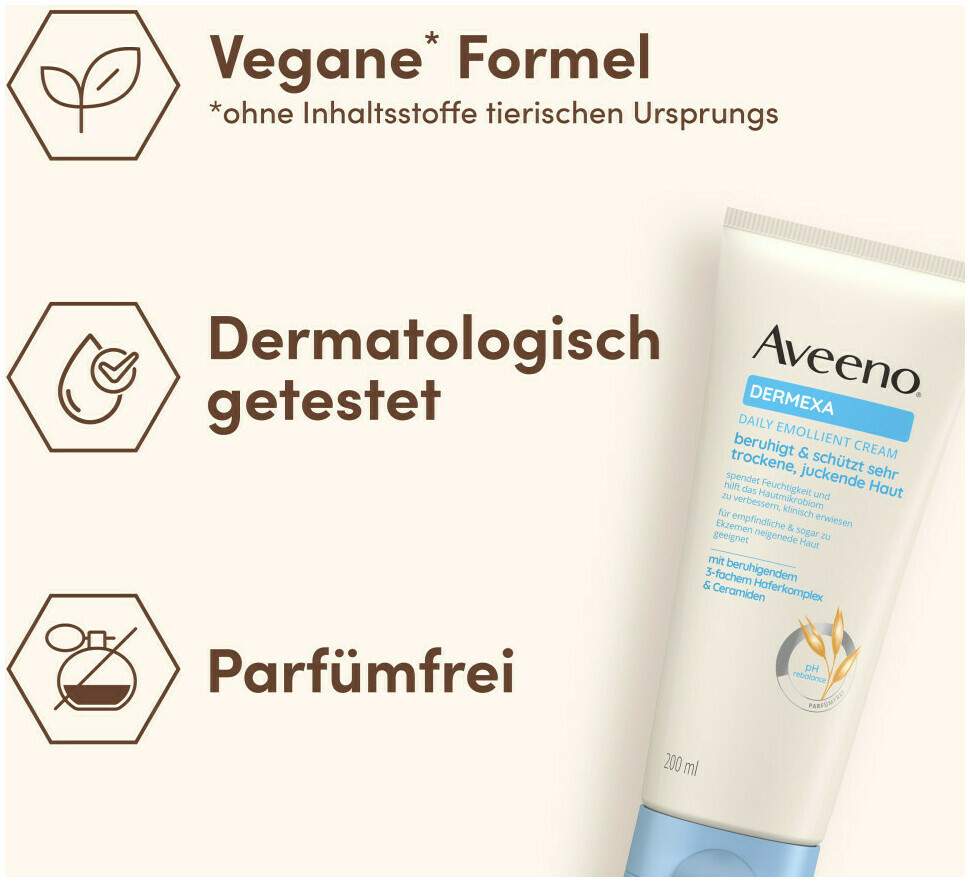 Aveeno Dermexa Emollientien Creme 200 ml