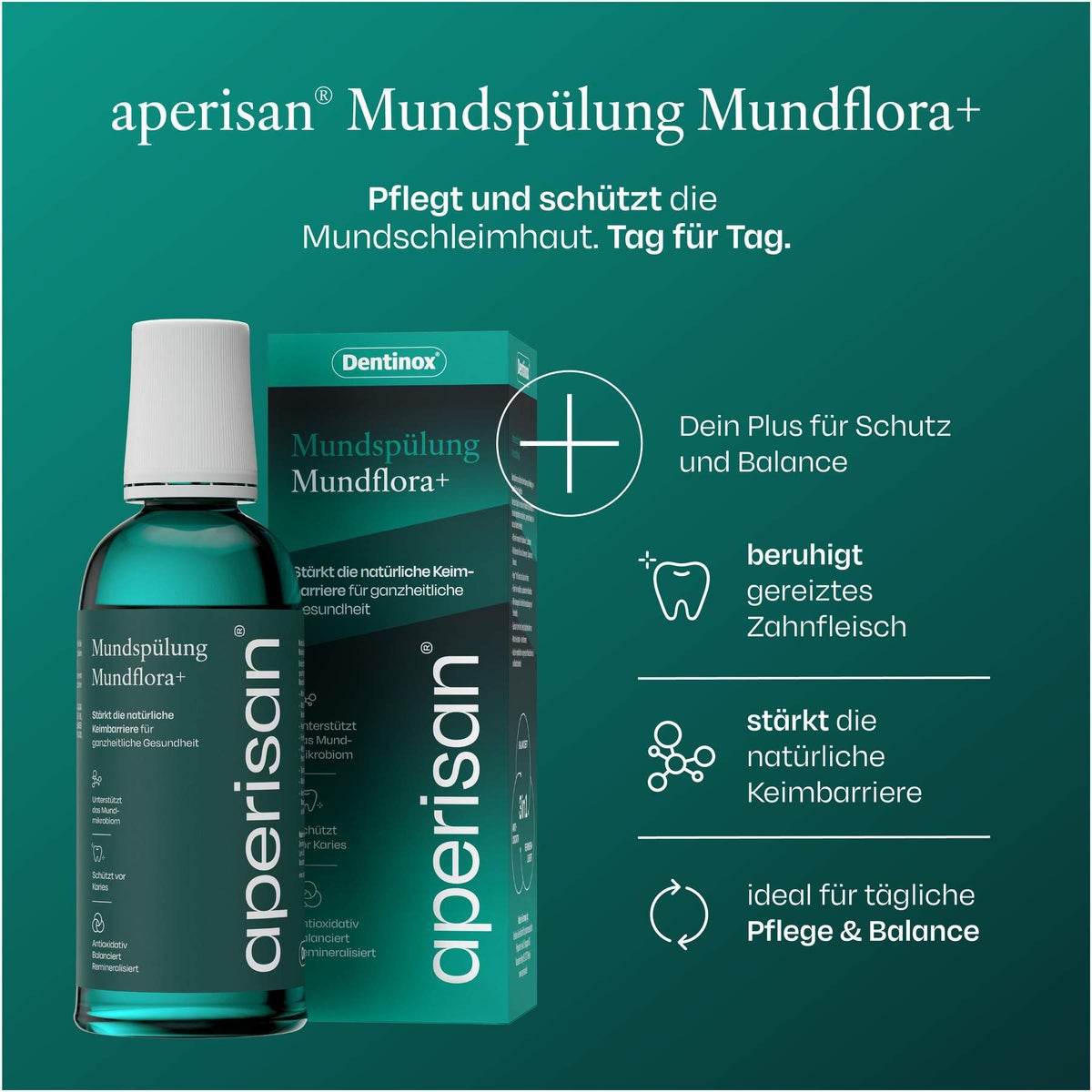 Aperisan Mundspülung Mundflora+ 400 ml