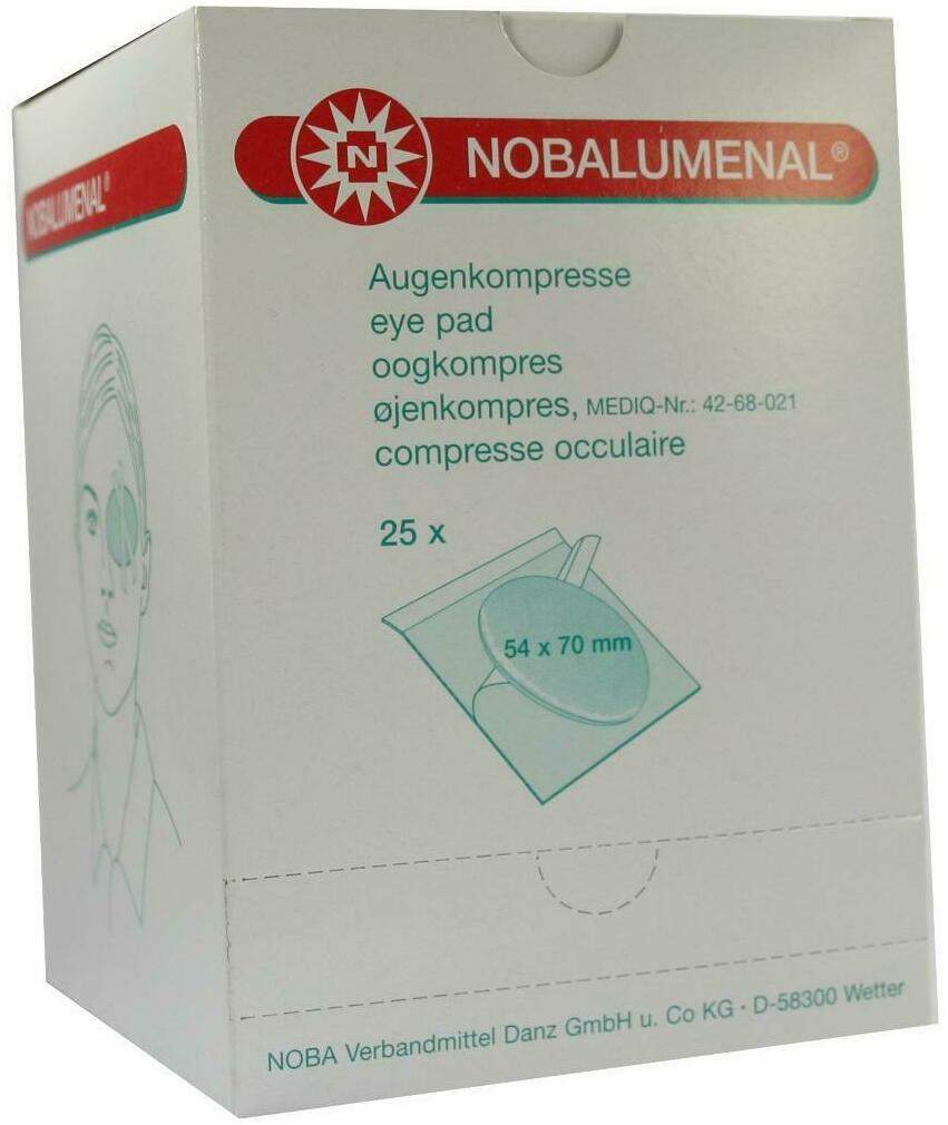 Nobalumenal Augenkompr.Steril 54x70 mm