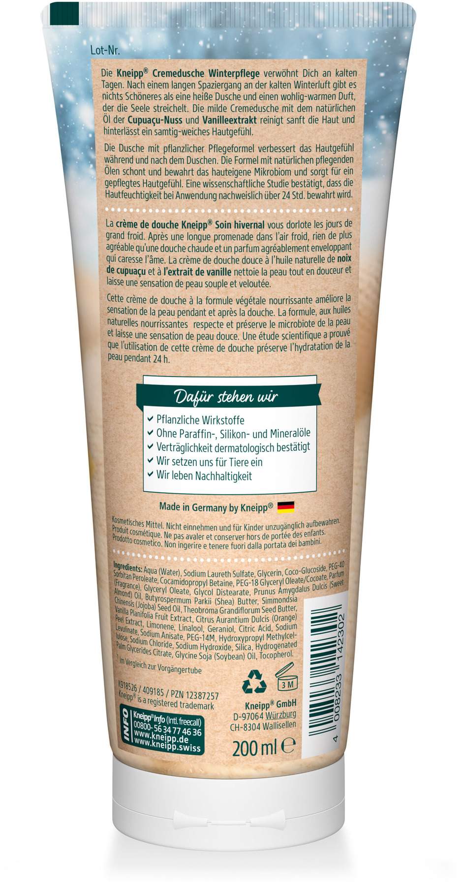 Kneipp Cremedusche Winterpflege 200 ml