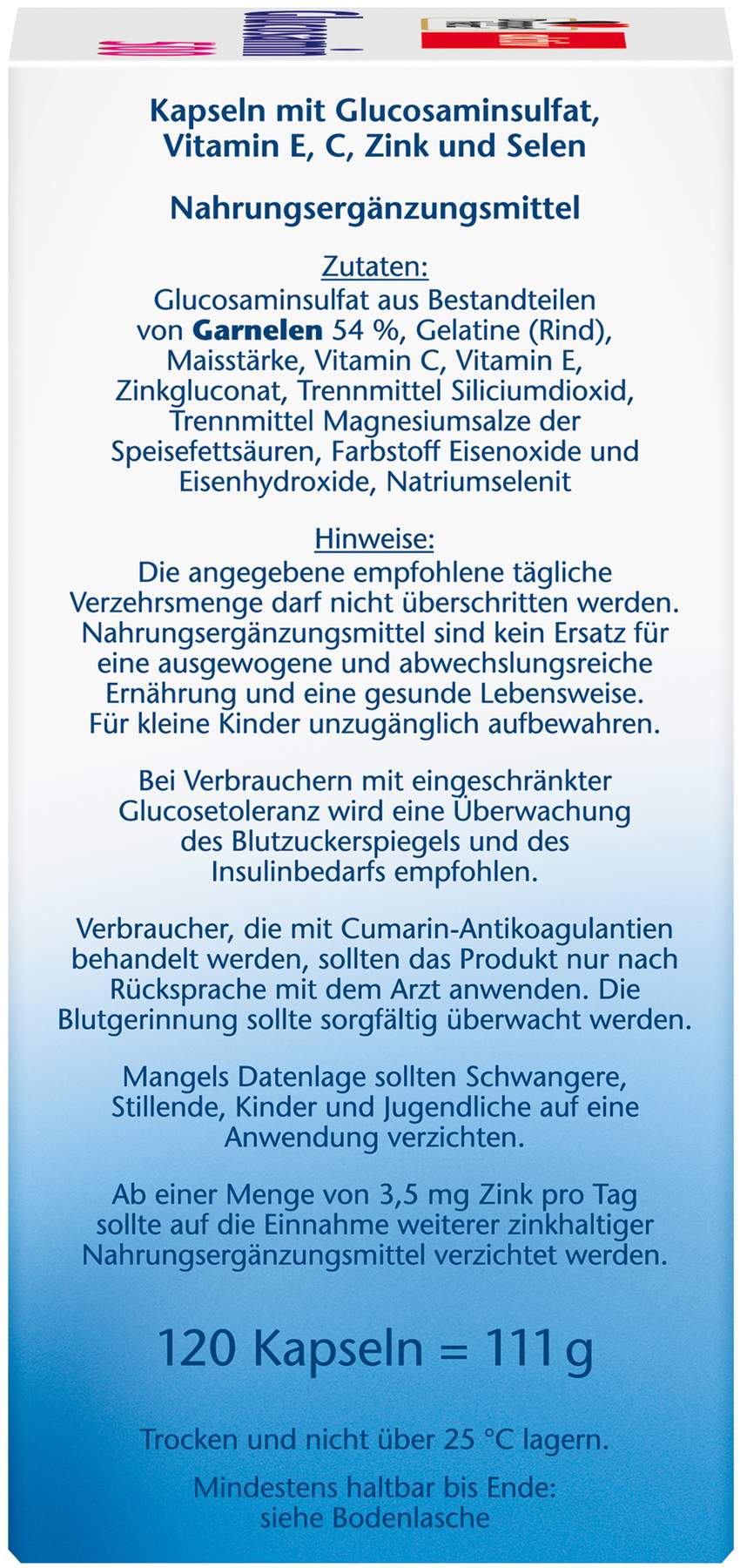 Doppelherz Aktiv Glucosamin 500 120 Kapseln