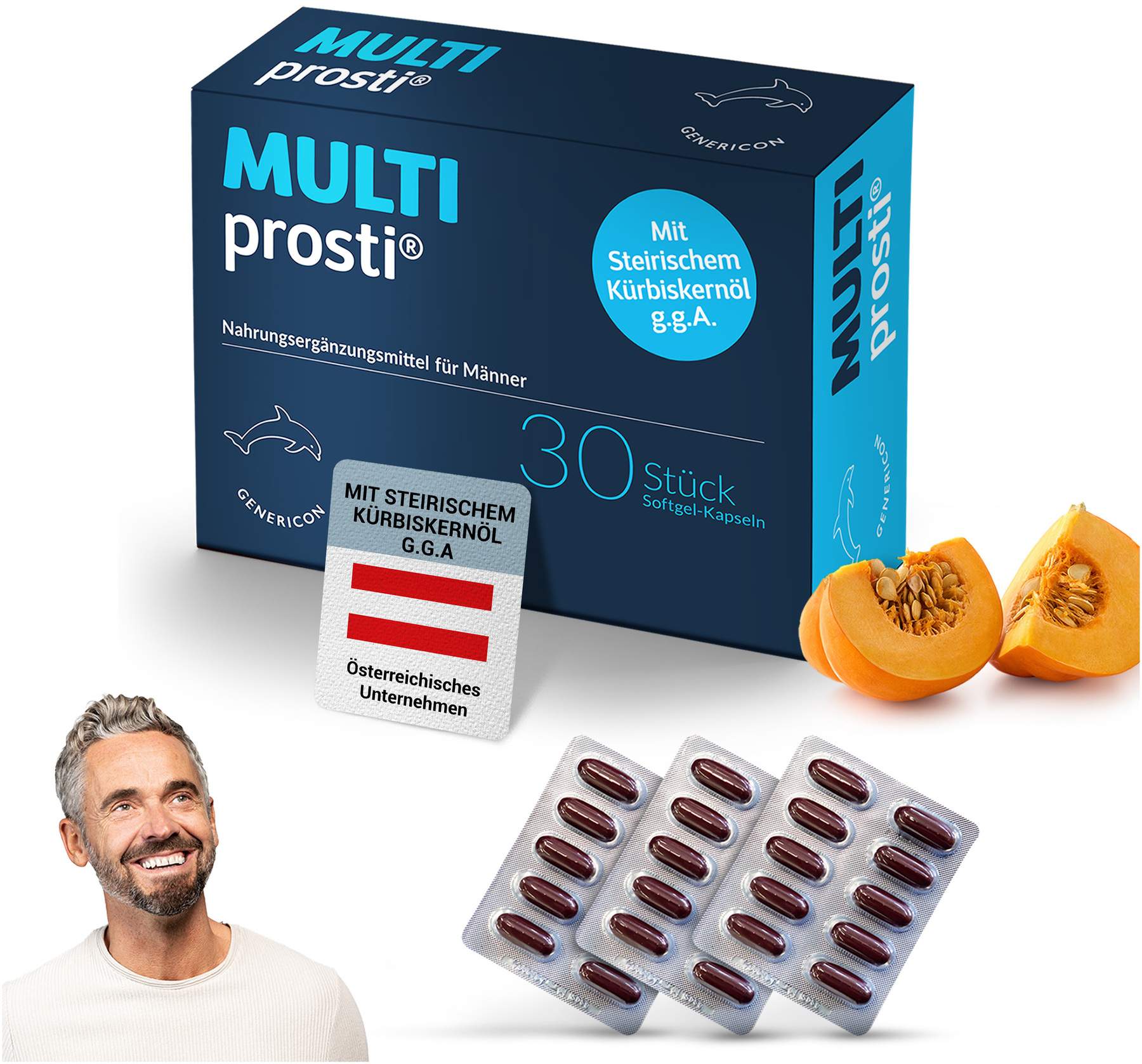 Multiprosti Softgel-Kapseln 30 Stück