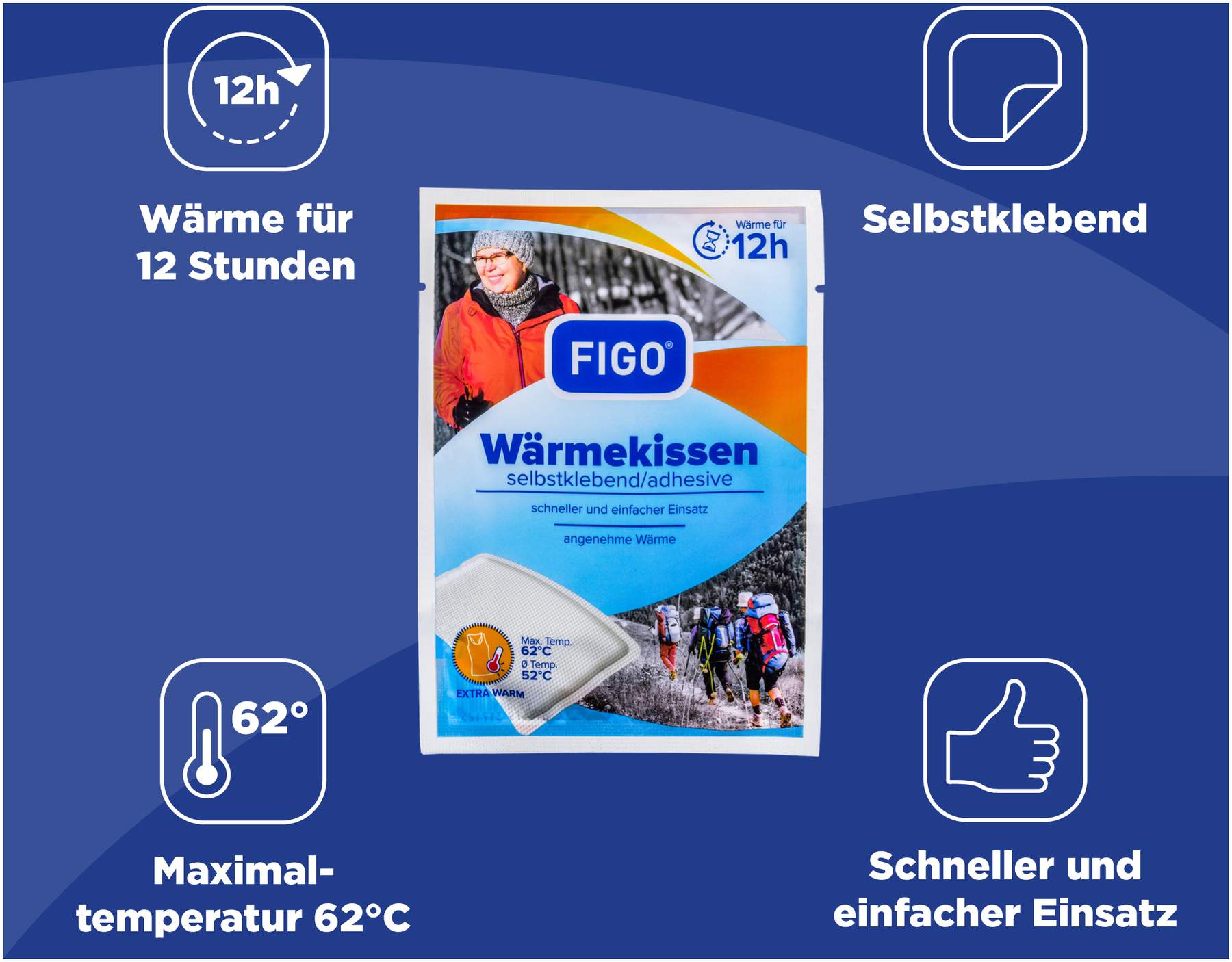 Figo Wärmekissen 12 H Selbstklebend 1 Stück