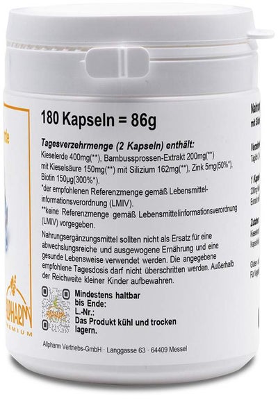 Kieselerde 180 Kapseln