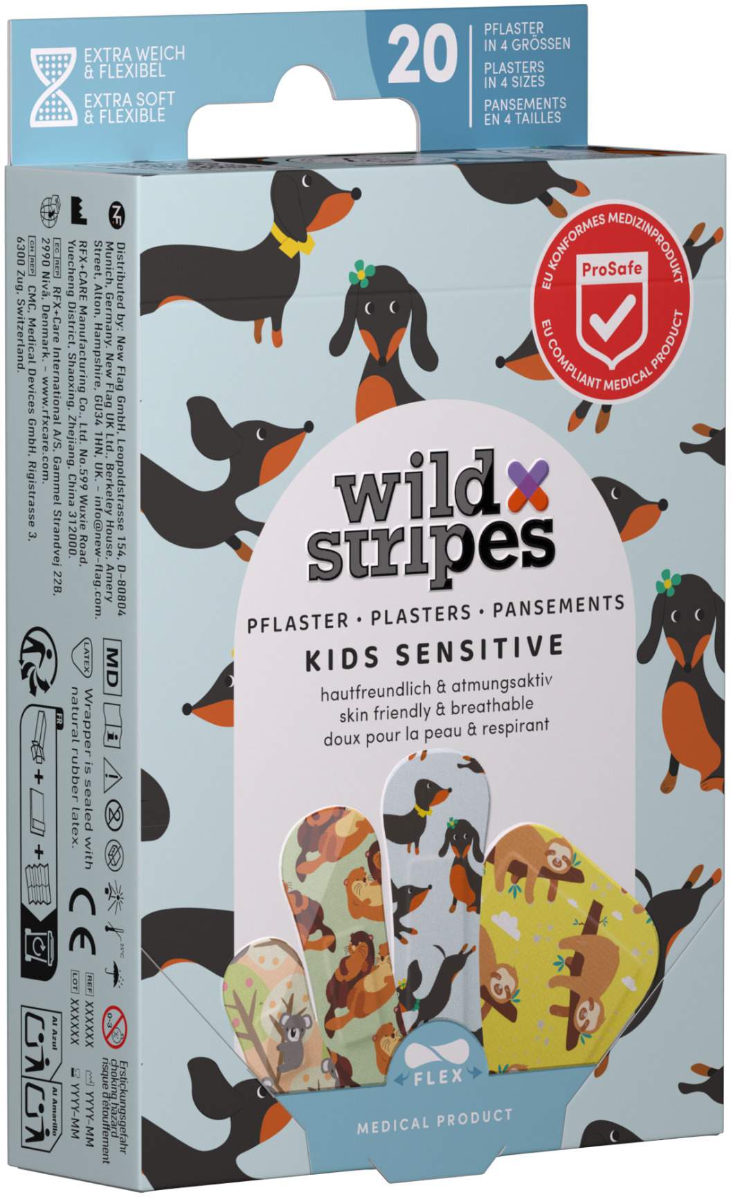 Wild Stripes Classic Sensitive Animal Design 20 Pflaster