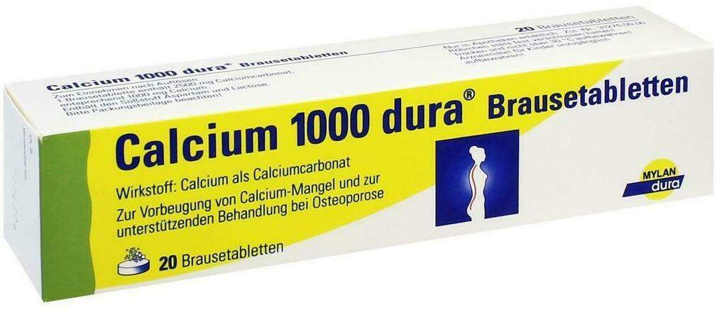 Calcium 1000 Dura Brausetabletten 20  Brausetabletten
