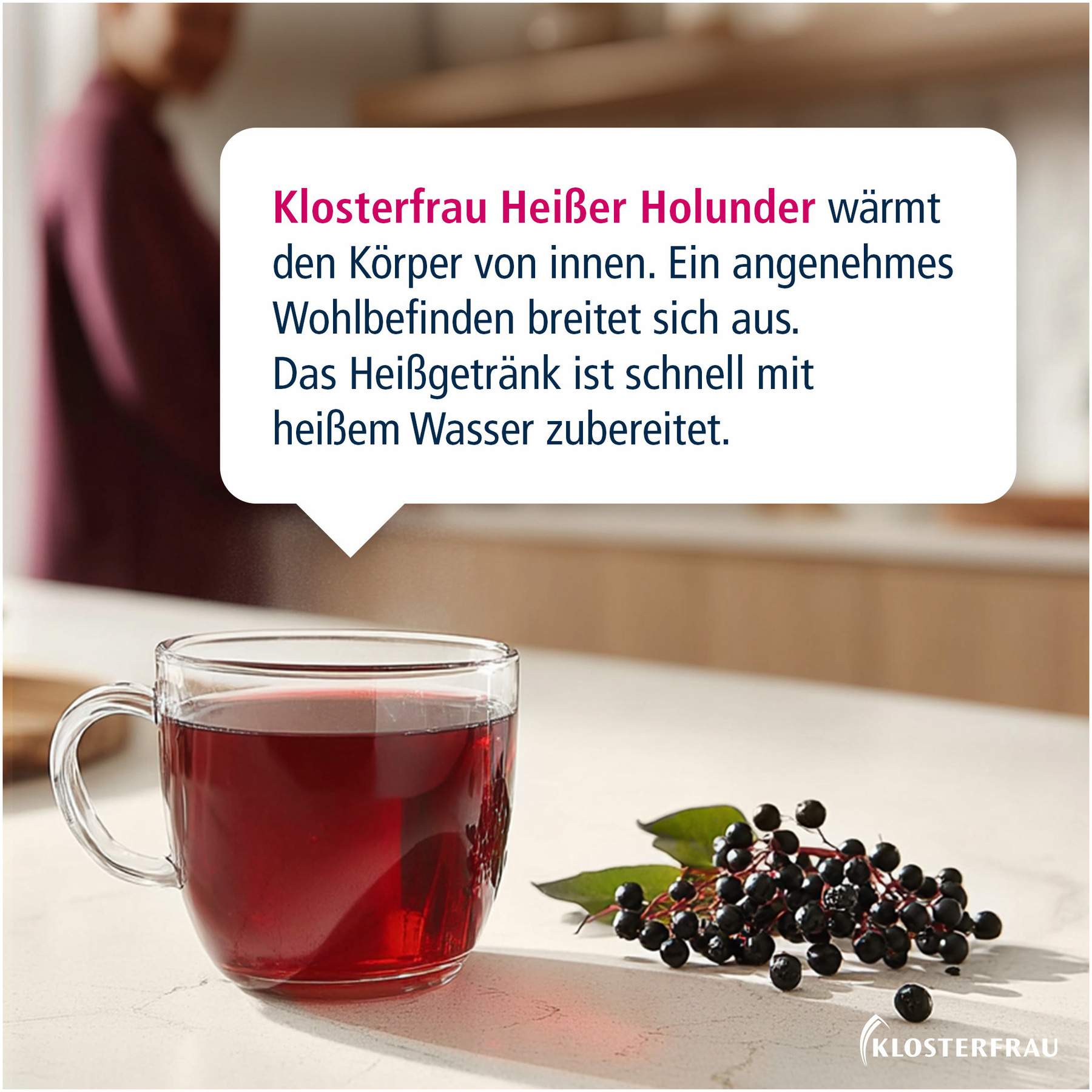Klosterfrau Broncholind Heißer Holunder Granulat