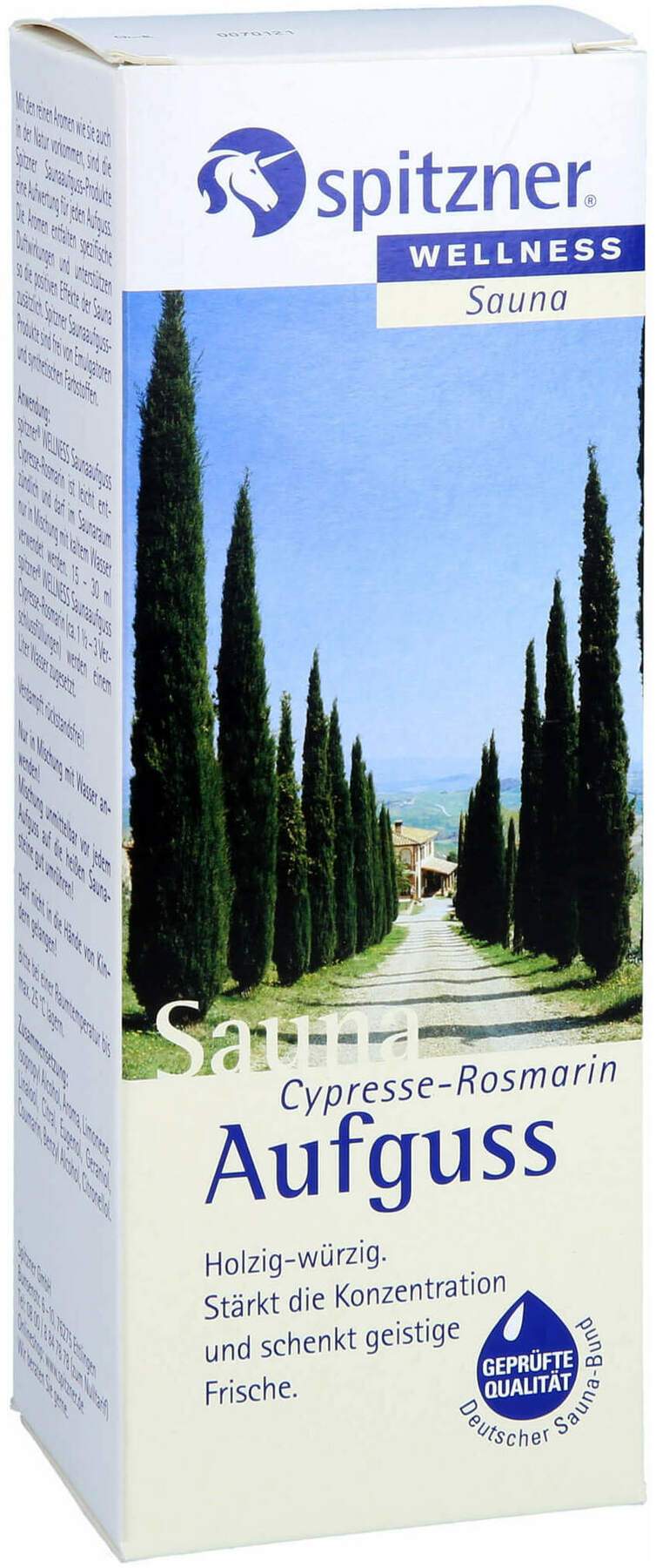 Spitzner Saunaaufguss Cypresse Rosmarin 190 ml