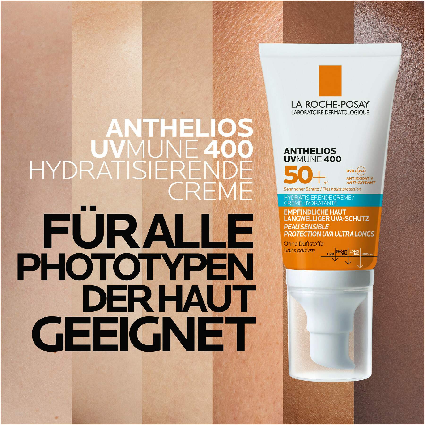 La Roche Posay Anthelios Hydratisierende Creme UVMune 400 LSF 50 + 50 ml